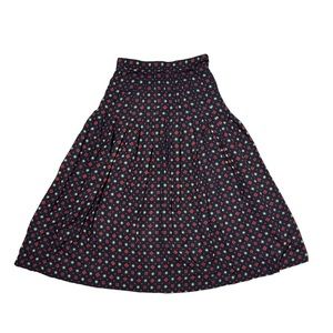 Vintage 90’s Skirt XS Petite Navy Blue Geo Pleated by ‘Geek J.G. Hook’